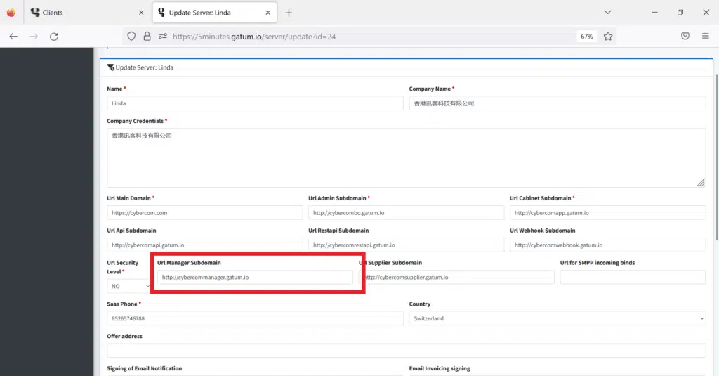 subdomain-for-manager-platfrom